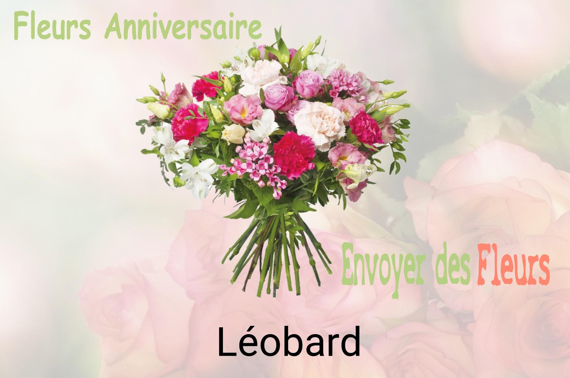 Bouquet de fleurs d’anniversaire livré à Léobard